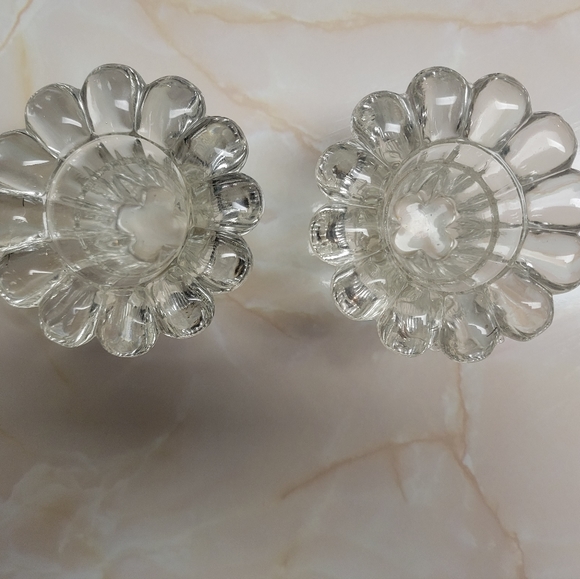 Vintage KIG Malaysia Glass candleholders (2) - Picture 2 of 3